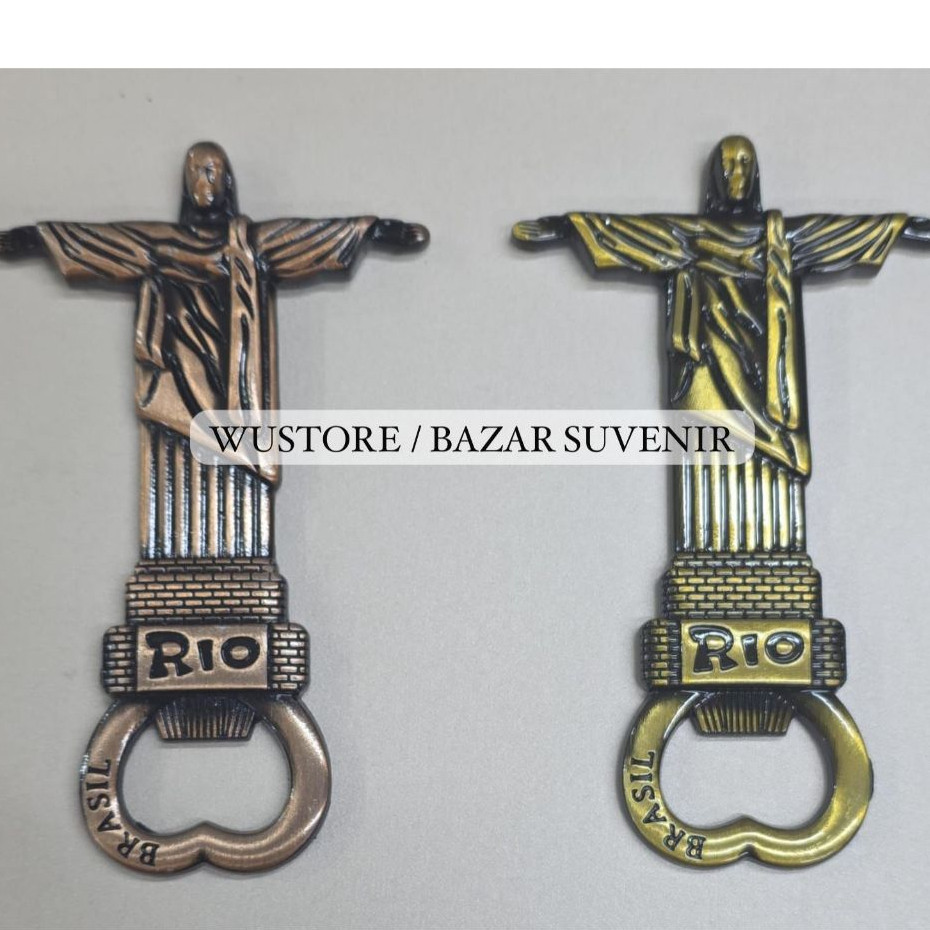 Imã De Geladeira + Abridor 2 Em 1 Rio Cristo Redentor RJ Abridor Pronta Entrega