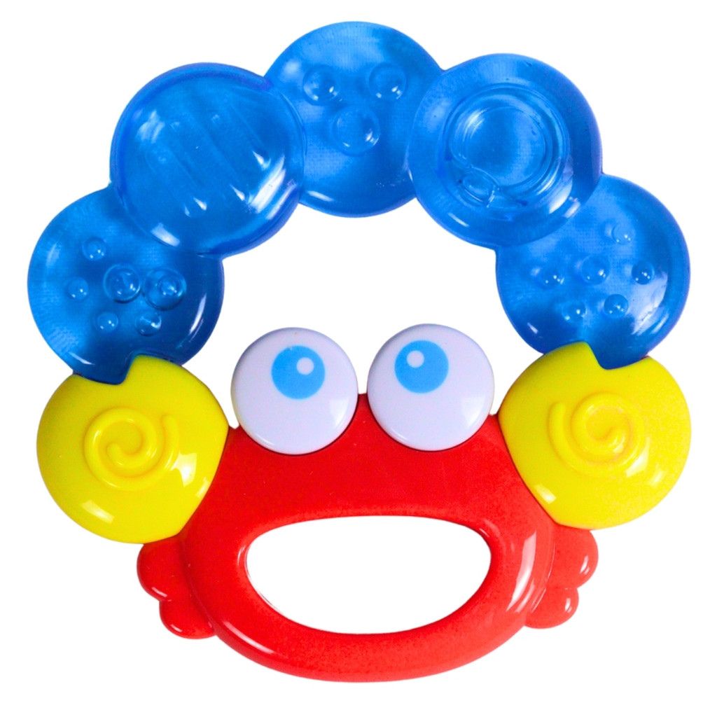 Mordedor Com Chocalho Caranguejo Para Os Dentes Com Água Infantil - Castela em Oferta na Shopee