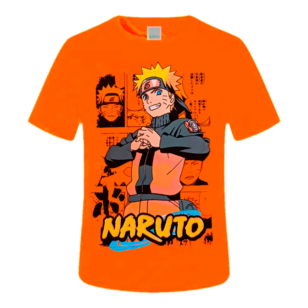 Camiseta camisa blusa NARUTO FORÇA Infantil algodão100%