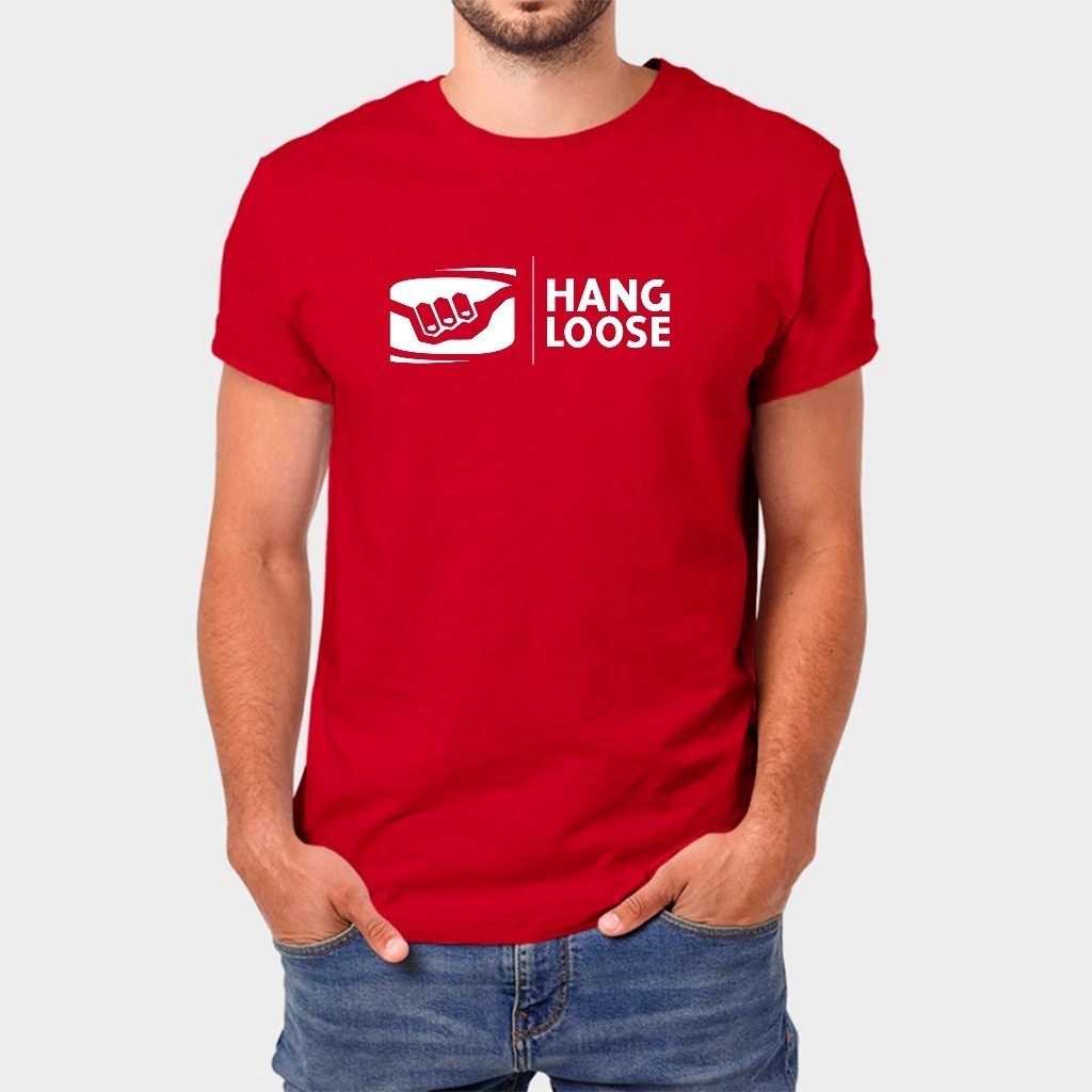 Camiseta masculina algodão Casual Hloose — imagem 2 de 2