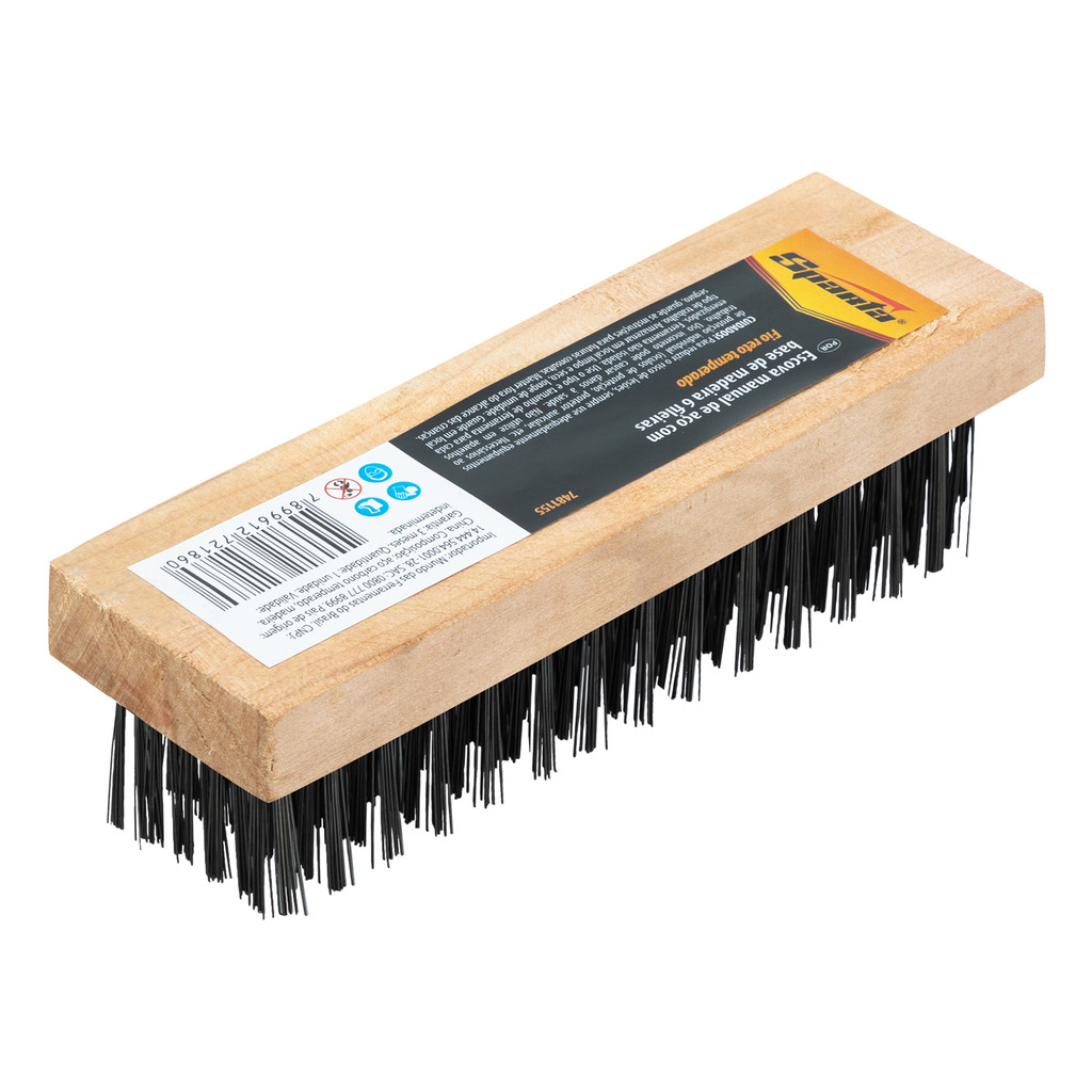 ESCOVA MANUAL, ACO CARBONO 6 FILEIRAS SEM CABO 1PC // SPARTA em Oferta na Shopee