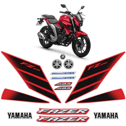 Kit De Adesivos Para Fazer 250 Fz25 2022/2023 Moto Vermelha