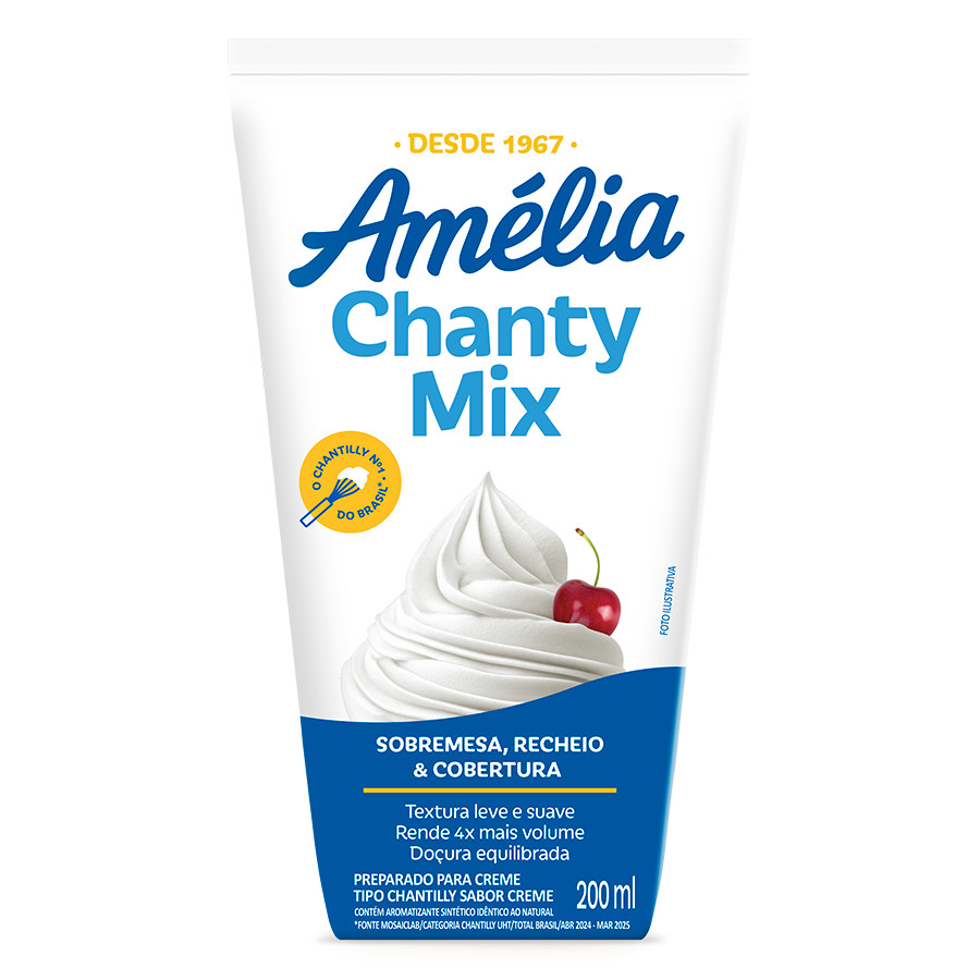 Chantilly ChantyMix 200ml Amelia Vigor em Oferta na Shopee