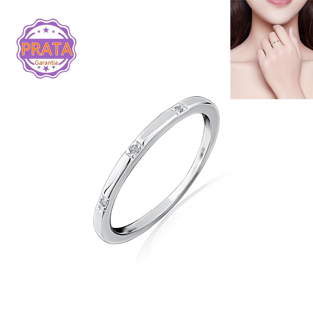 Anel Solitário Prata 925 Detalhado Com Zircônias Cravejado Feminino Vários Tamanhos Presente e Namoro em Oferta na Shopee