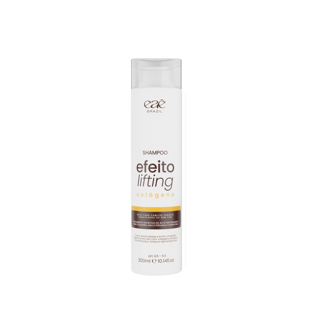 Shampoo Colágeno & Maca Peruana 300ml Tratamento Capilar EFEITO LIFTING  Eae Brazil em Oferta na Shopee