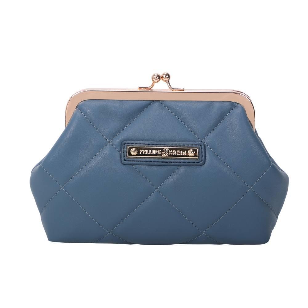 Carteira Fecho Grande Fellipe Krein Ss23 Fk651 - Azul em Oferta na Shopee