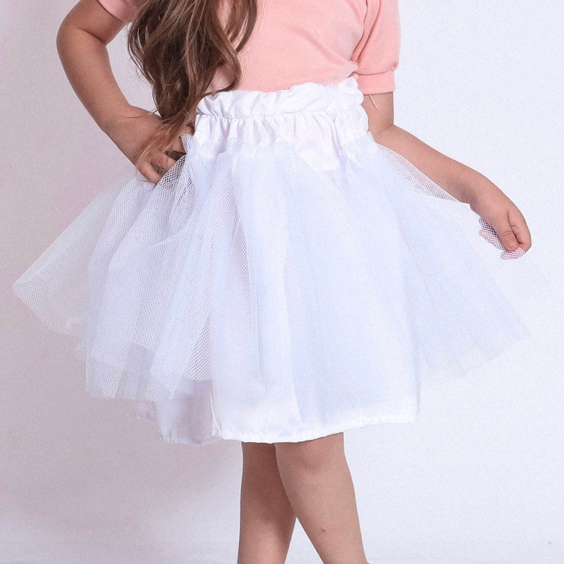 Saia de armação para volume saiote de tule anágua  para vestidos infantil