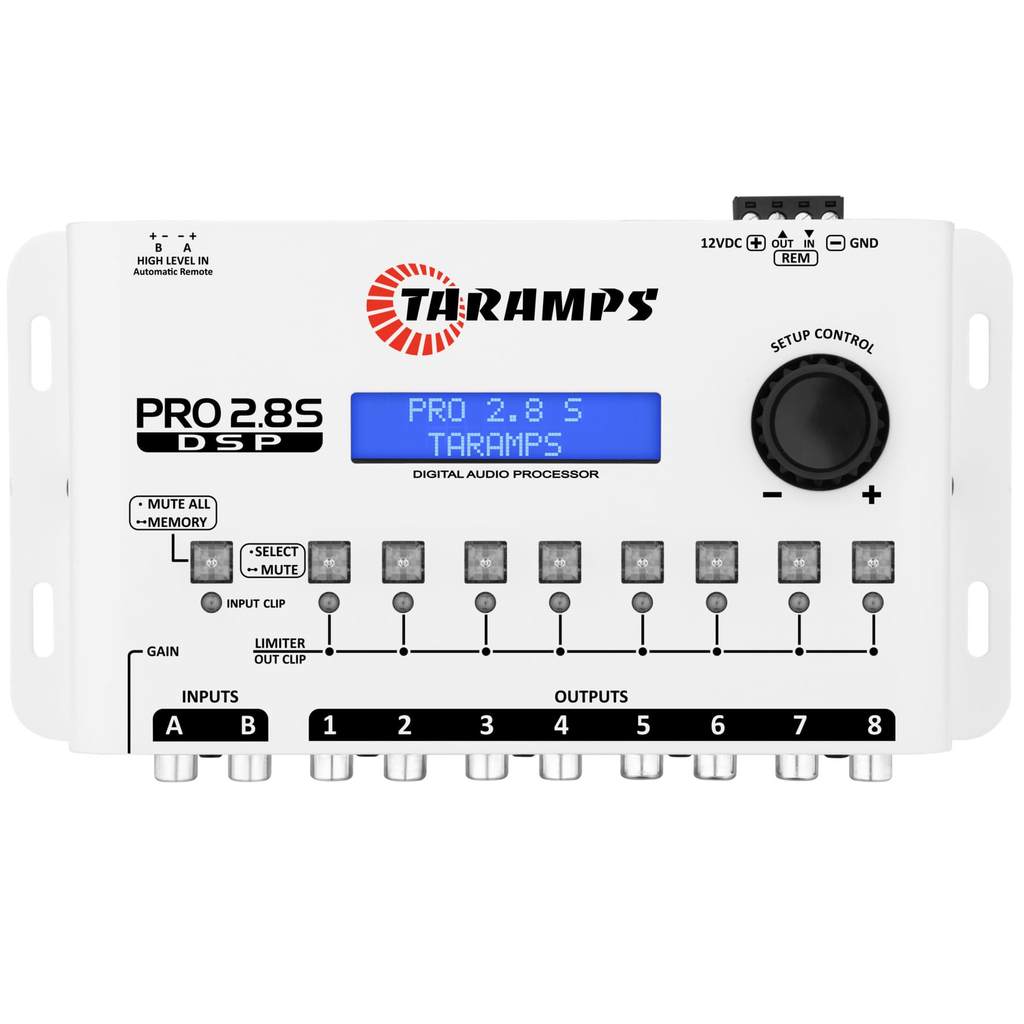 PROCESSADOR DE AUDIO DIGITAL TARAMPS PRO 2.8 S BRANCO