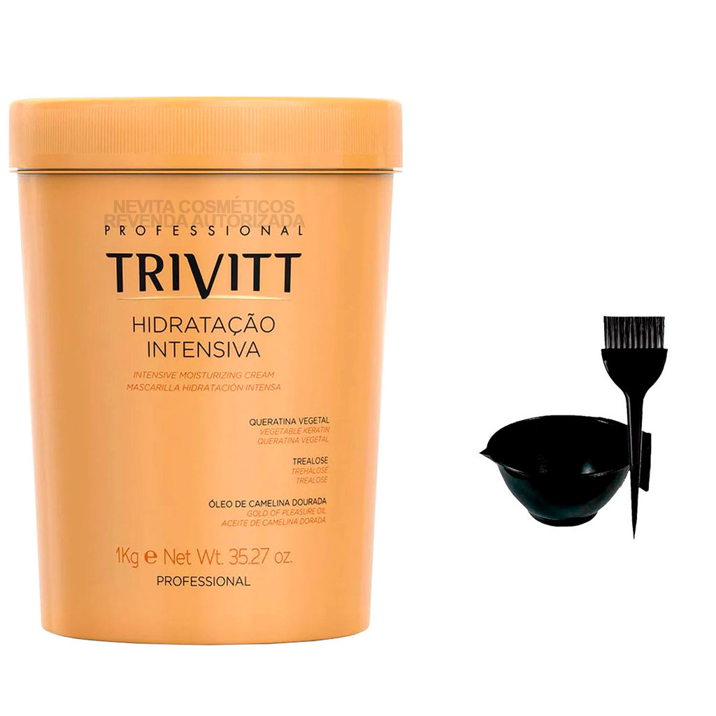 Trivitt Máscara Altamente Hidratante 1kg + Cumbuca/Pincel