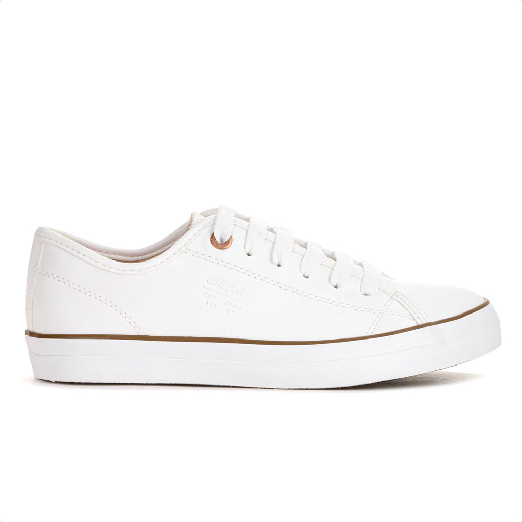 Tênis Coca Cola Stream Town Branco - Feminino