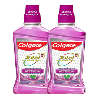 Kit 2 Enxaguante Bucal Colgate Total Prevenção Ativa Gengiva Saudável 500ml em Oferta na Shopee
