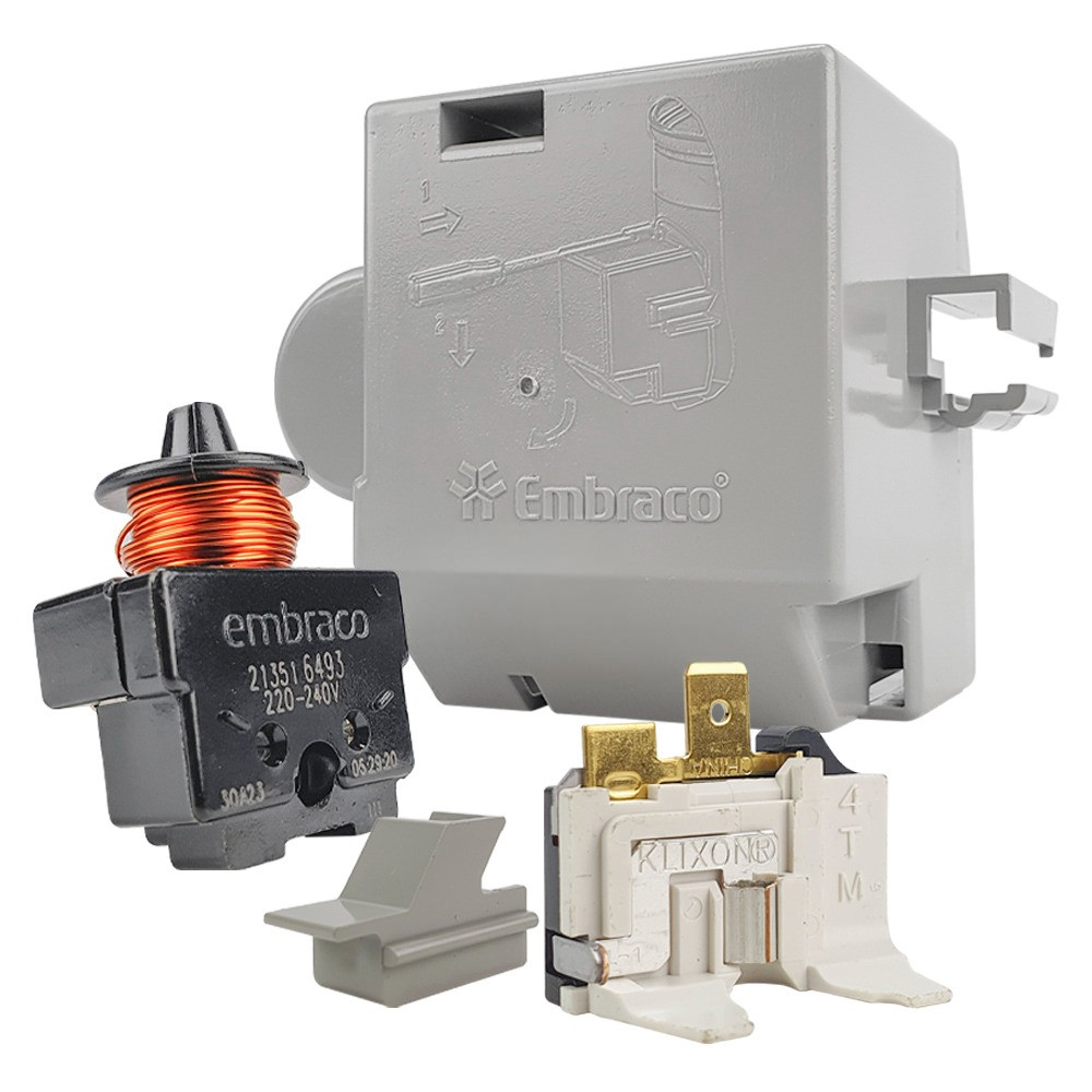 Kit Relé e Protetor Térmico Embraco EGAS 70HLR 220V