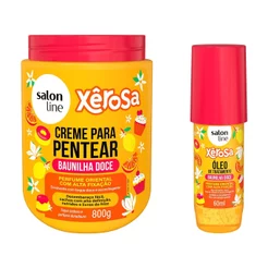 Kit Creme para Pentear + Óleo de Tratamento Xêrosa Baunilha Doce