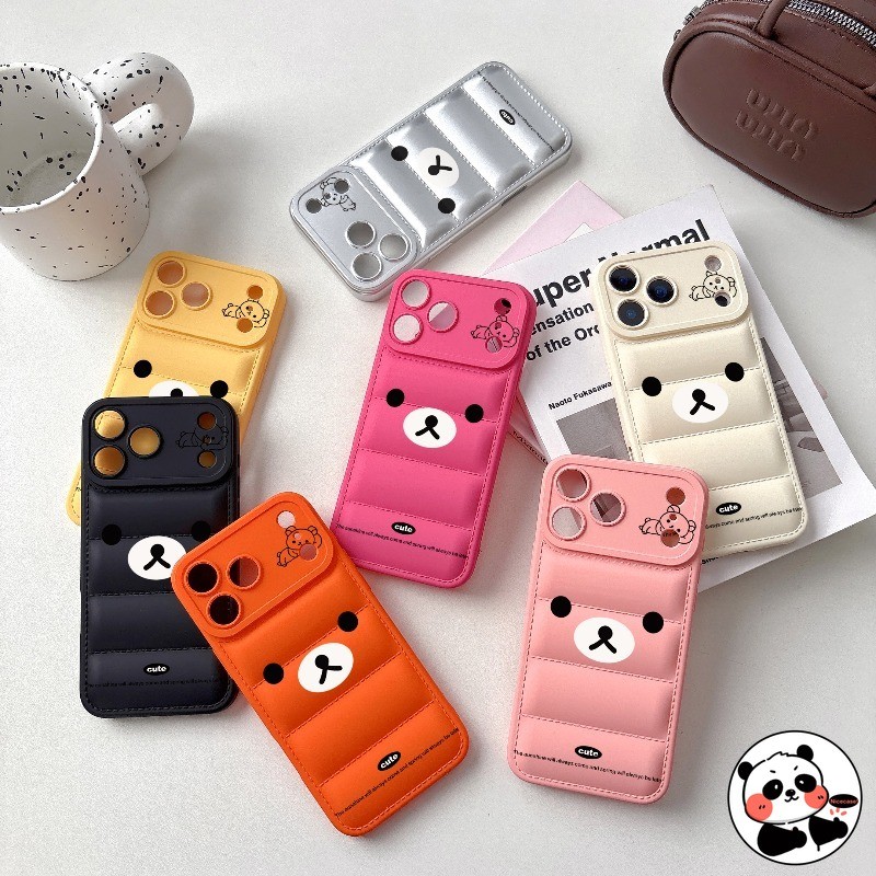 Capa De Jaqueta Fofa De Urso Para Samsung Galaxy A06 A16 A34 A33 A55 A35 A15 A73 A72 A71 A54 A53 A52s A51 M40s A50s A30s
