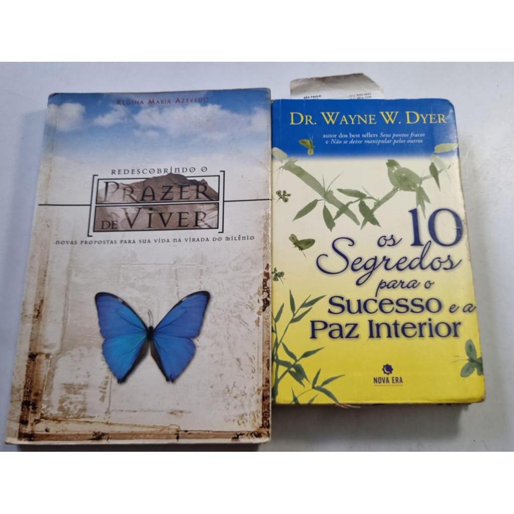 Kit 2 livros Os 10 Segredos Para O Sucesso e a Paz Interior  Redescobrindo O Prazer de Viver