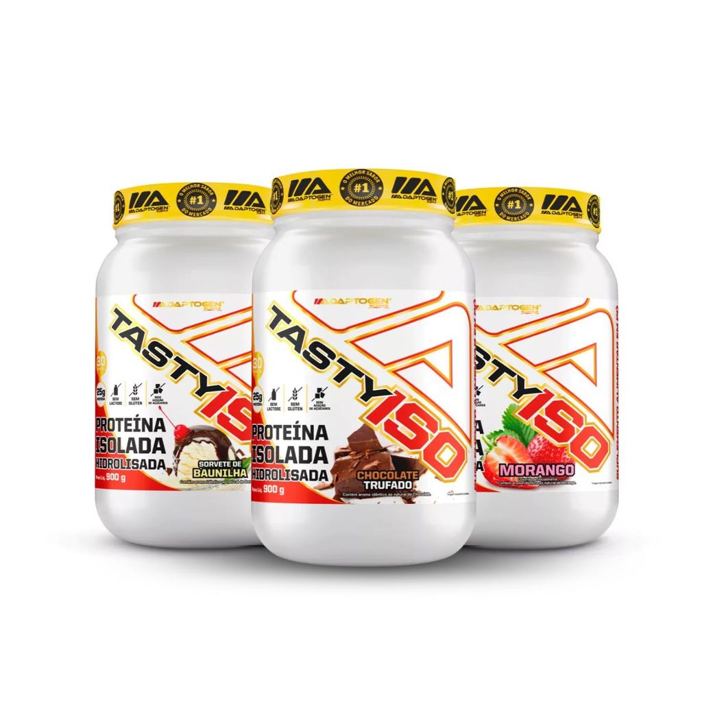 Whey Protein Tasty Iso Sem Lactose 900g Adaptogen Science