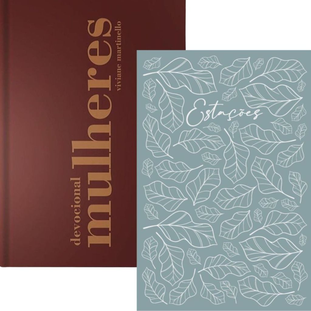Kit Devocional Mulheres + Planner Estações | Viviane Martinello | Capa Azul em Oferta na Shopee