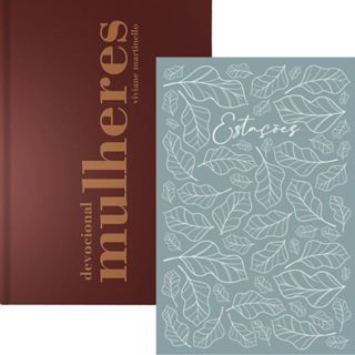 Kit Devocional Mulheres + Planner Estações | Viviane Martinello | Capa Azul em Oferta na Shopee