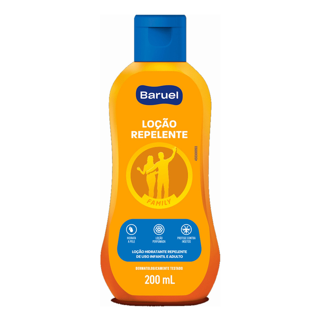 Repelente Loção Baruel Family Squeeze 200ml