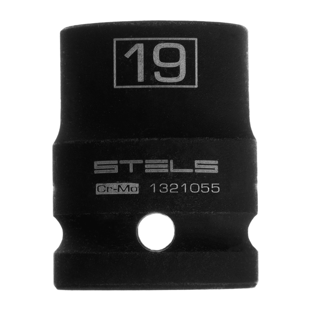SOQUETE DE IMPACTO ENCAIXE 1/2POL., SEXTAVADO 19MM 1PC STELS — imagem 2 de 2