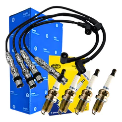 Kit Velas De Ignição + Cabos Gol G4 G5 G6 1.0 1.6 8v Ea111 - Preto