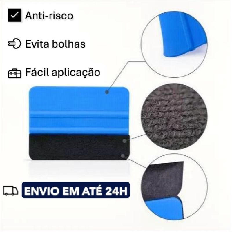 Espátula Feltro + Estilete Decorador Parede Vinílico Adesivo Ferramentas Aplicação