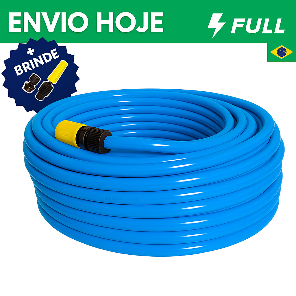 Mangueira de Jardim 50m Reforçada – Flexível, Anti-Torção e Resistente a Dobras