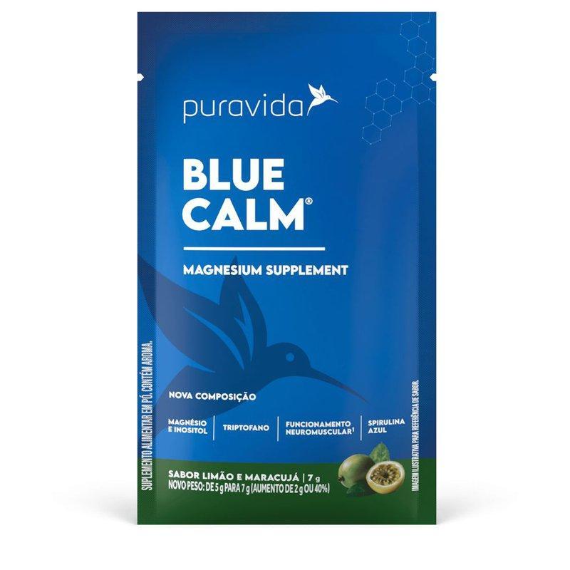 Suplemento Alimentar Blue Calm Puravida Sabor Limão e Maracuja 7g em Oferta na Shopee