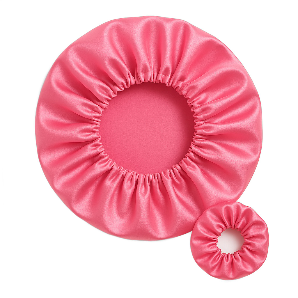 KIT PARA DORMIR ANTI FRIZZ TOUCA DE CETIM + SCRUNCH XUXINHA