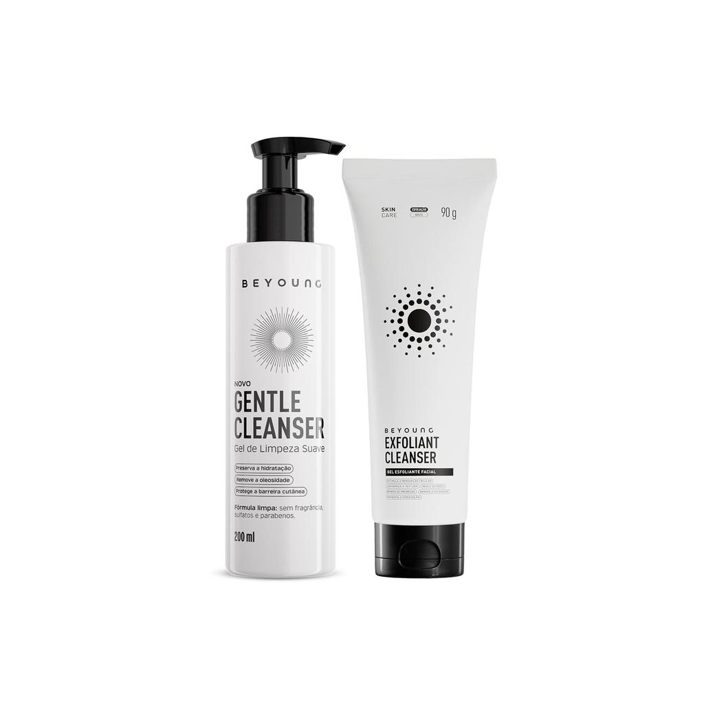 Kit Beyoung Dupla de Limpeza 1 Gentle Cleanser e 1 Exfoliant