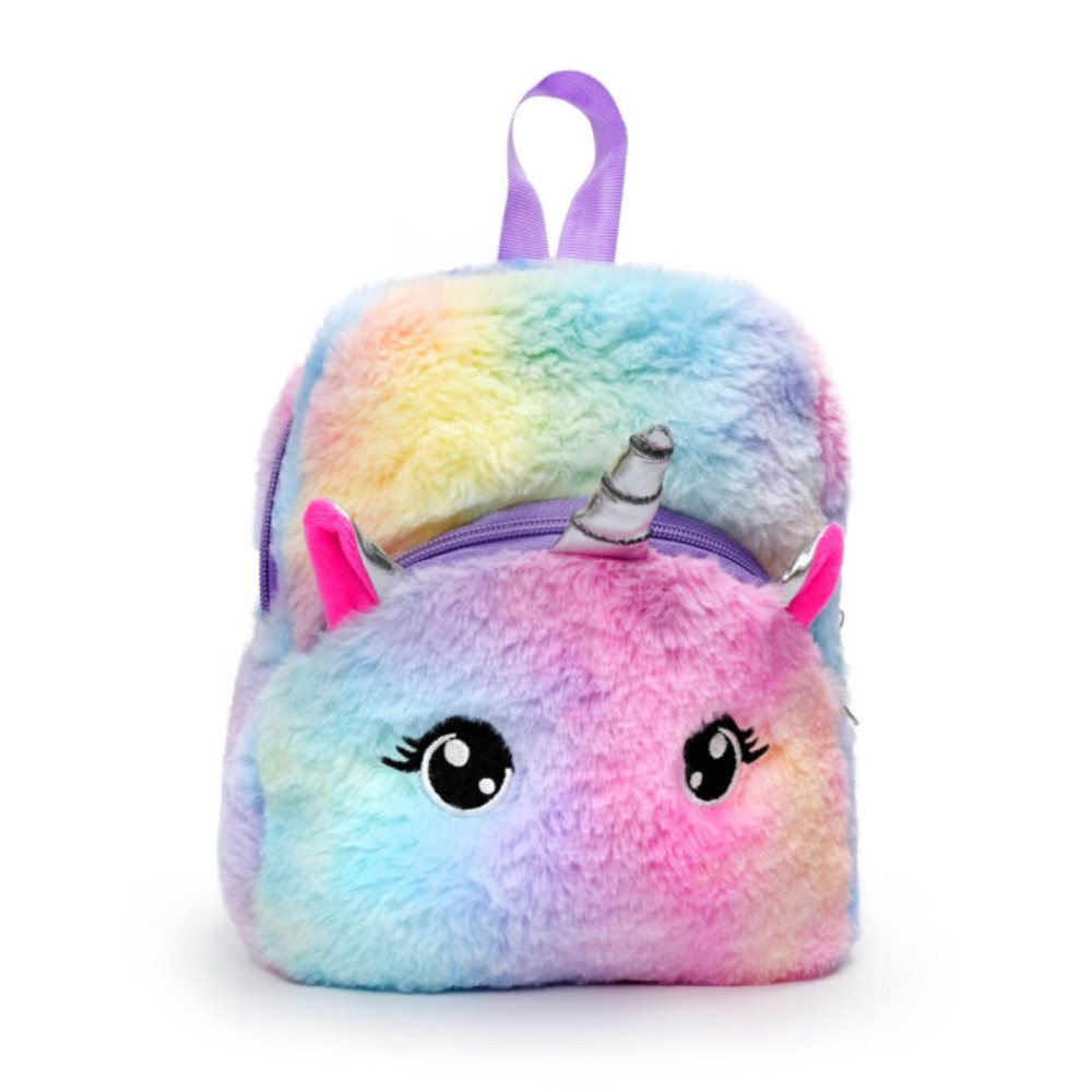 MOCHILA ESCOLAR PELUCIA UNICORNIO FELIZ - POLIBRINQ