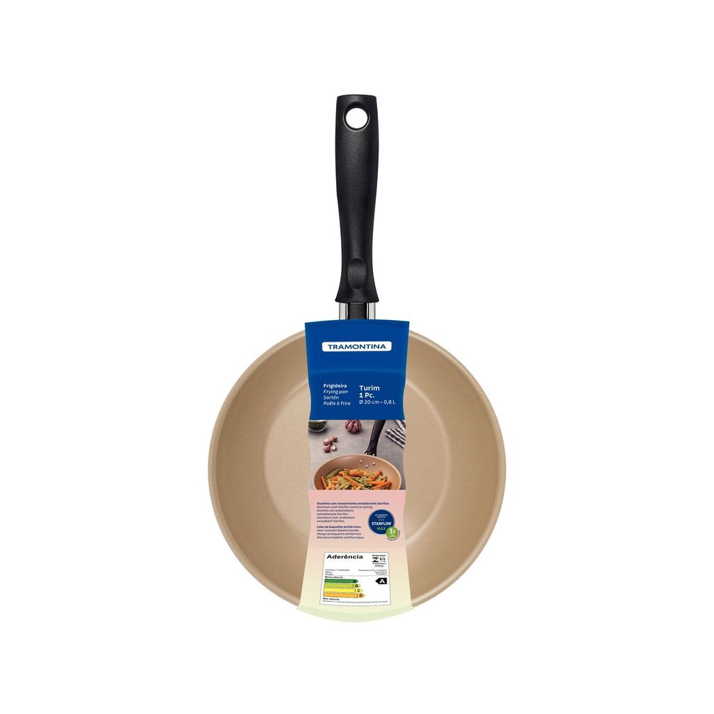 Frigideira Antiaderente Tramontina Turim 28cm Alumínio Starflon Max Vermelha