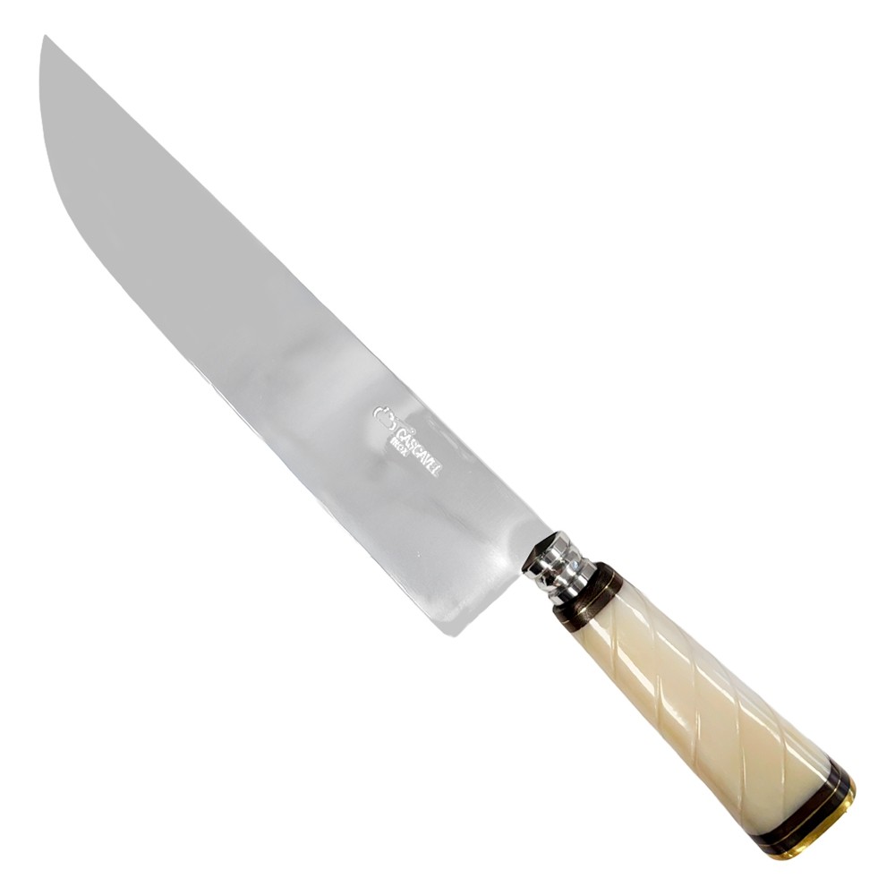 Faca Inox Osso Chifre Frizado 10'' - Facas Cascavel