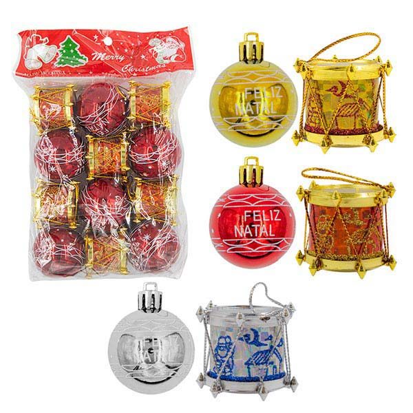 Conjunto de Itens para Decoração Natalina