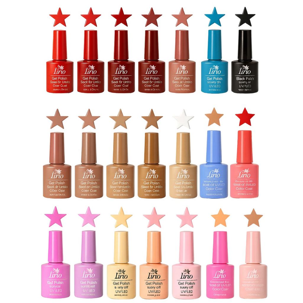 Kit 3/6/12 Esmalte De Unhas Em Gel Lirió ou KS Profissional Shellac Color Polish 10ml Unha Acrigel em Oferta na Shopee