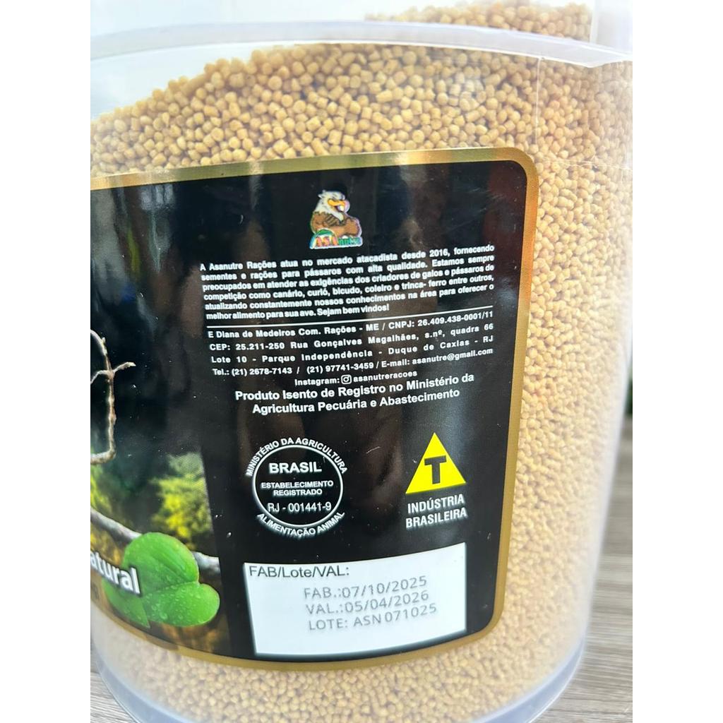 Detalhes do Asatrópica Natural 2,5kg Ração Premium para Pássaros de Canto e Competição