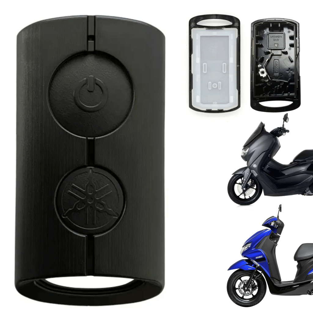 Carcaca Chave Keyless Yamaha NMAX XMAX Dois Botoes Original Peça Moto Reposição