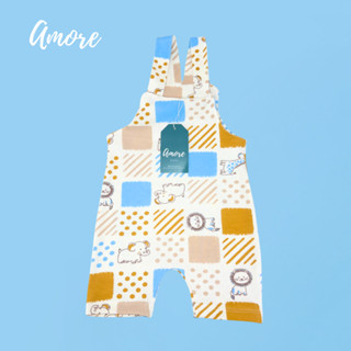 Jardineira Curta Para Bebê Safari Clássico - Suedine 100% Algodão em Oferta na Shopee