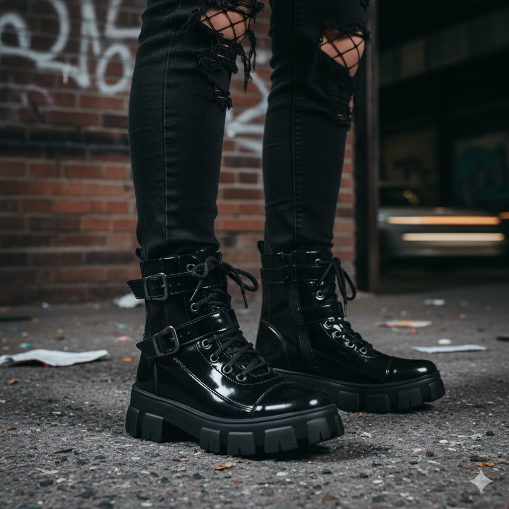 O que é Bota Coturno Feminina Gótica? Guia e Onde Comprar | BuscaProdutos