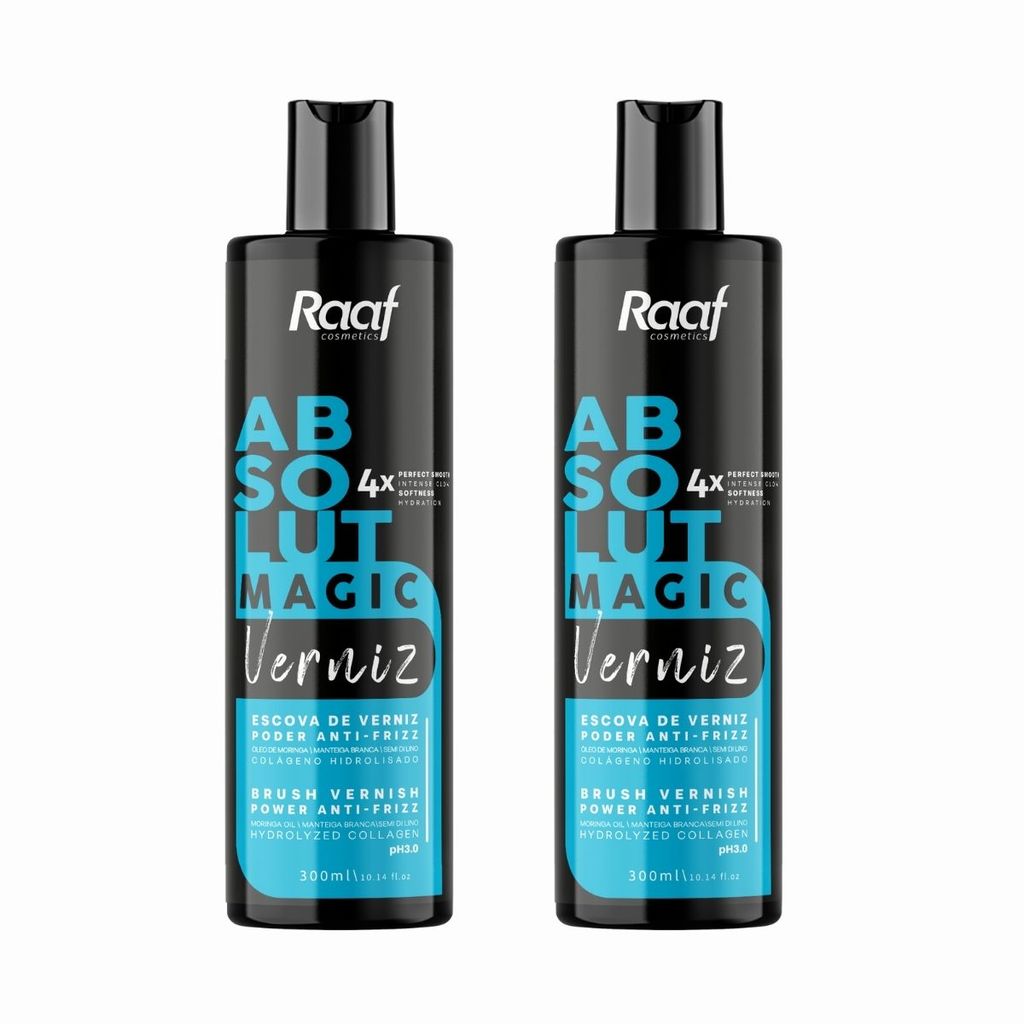 Kit 2 Selante Capilar Progressiva Absolut Magic Verniz Poder Anti-frizz Raaf Cosmetics – 300ml