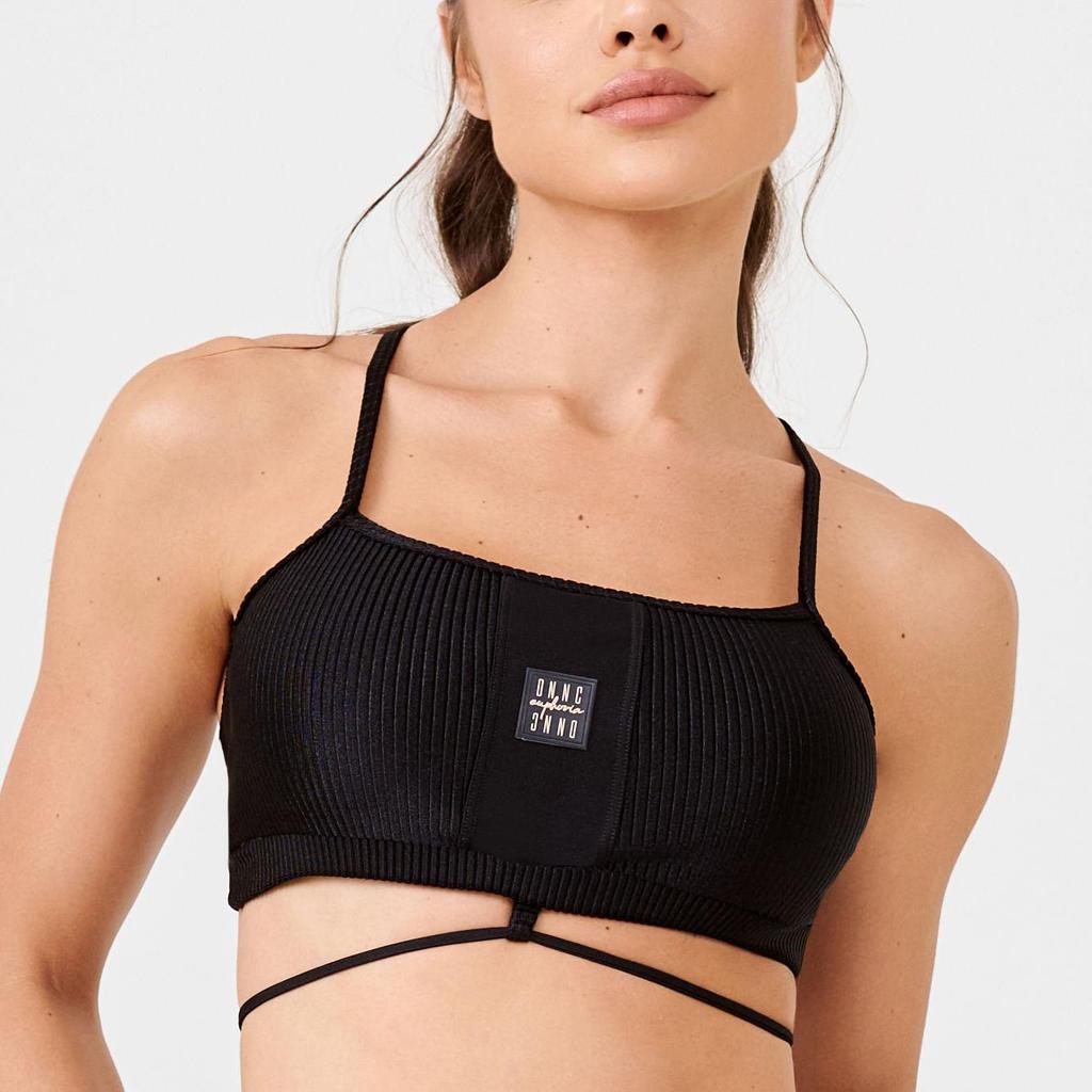 Top Kotelle Preto Canelado Com Bojo em Oferta na Shopee