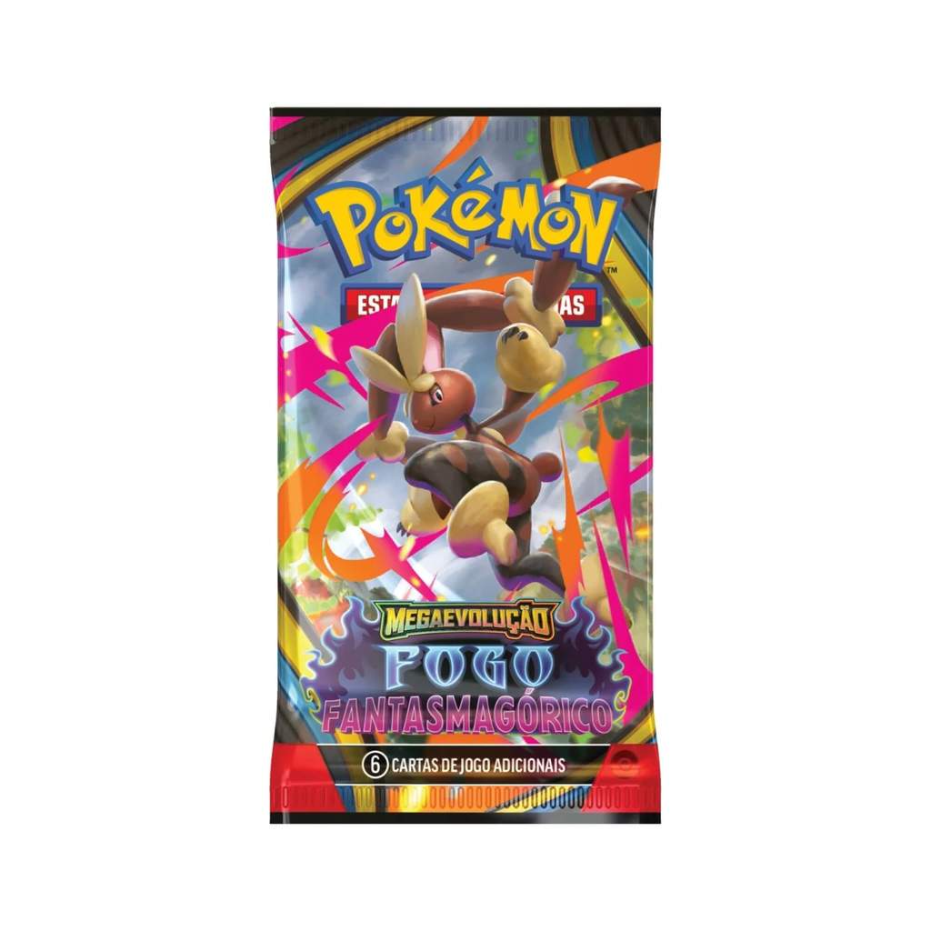 Detalhes do Booster Box Pokemon Megaevolução Fogo Fantasmagórico com 36 Boosters Copag - 35671