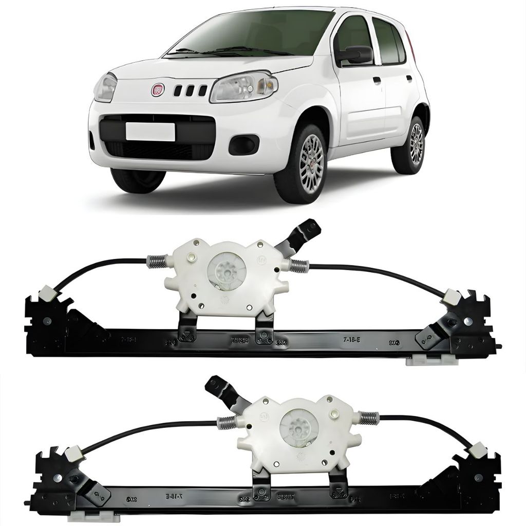 Máquina Vidro Elétrico Dianteiro Fiat Uno 2010 A 2016 4 Portas