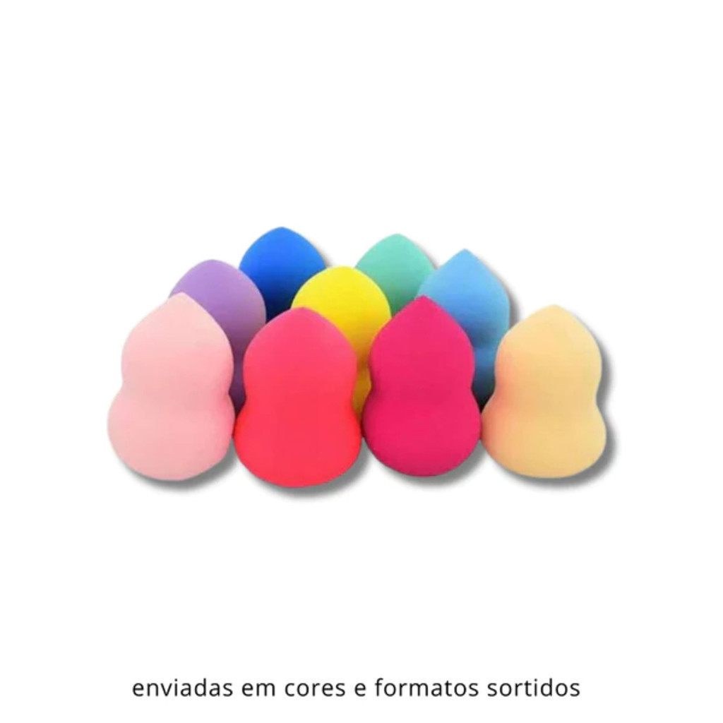 Esponja para Maquiagem Formato e cor sortidos