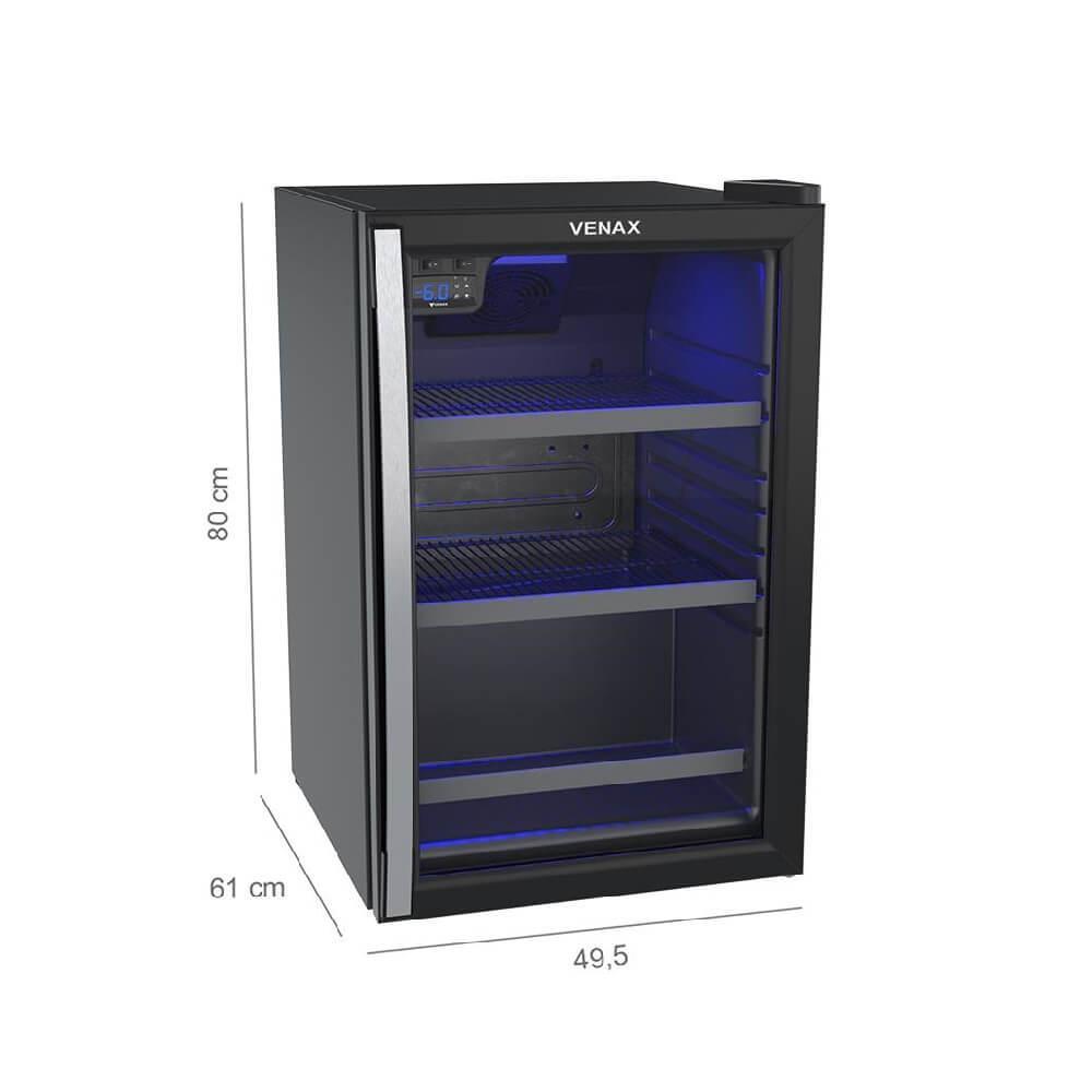 Cervejeira Venax Blue Light 102 Litros Preto - 110V