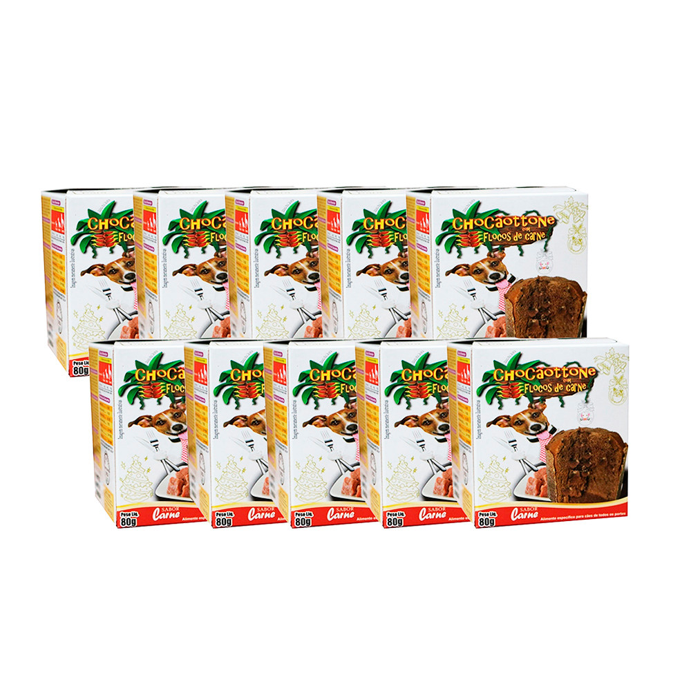 Kit 10 Panettone Chocãotone Aves da Mata 80g em Oferta na Shopee