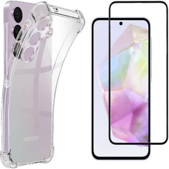 Capa Case Capinha Anti Impacto + Película 3D Vidro Temperado Para Samsung s20 s21 s22 s23 s24 s25 FE plus