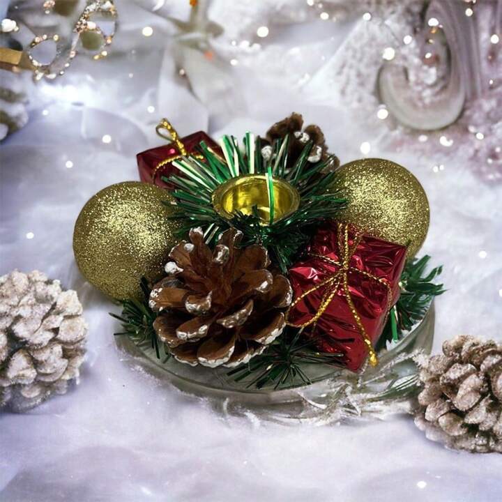 Candelabro Natalino Luxo Decorativo