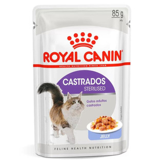 Ração Úmida Sachê Royal Canin Sterilised Jelly Para Gatos Adultos Castrados 85g