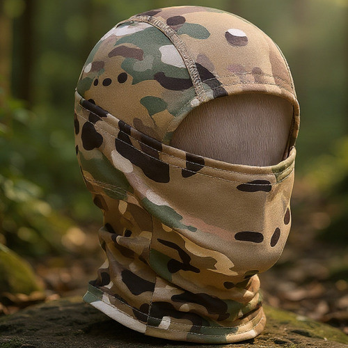 Balaclava Touca Ninja Tática para Moto Paintball Proteção UV Vento Camuflada e Resistente